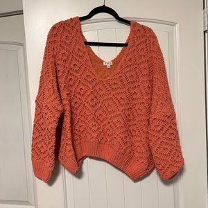 POL chunky cropped sweater
